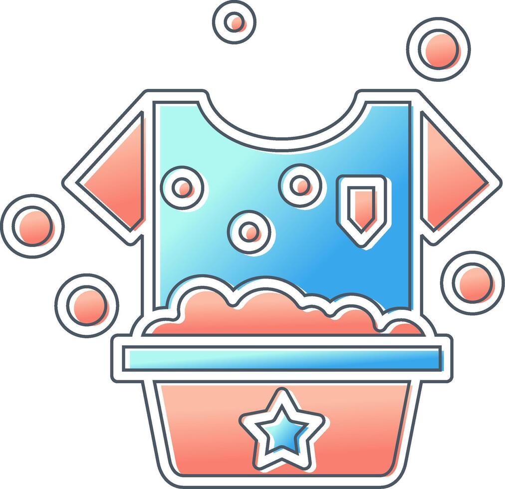 Washing Clothes Vector Icon