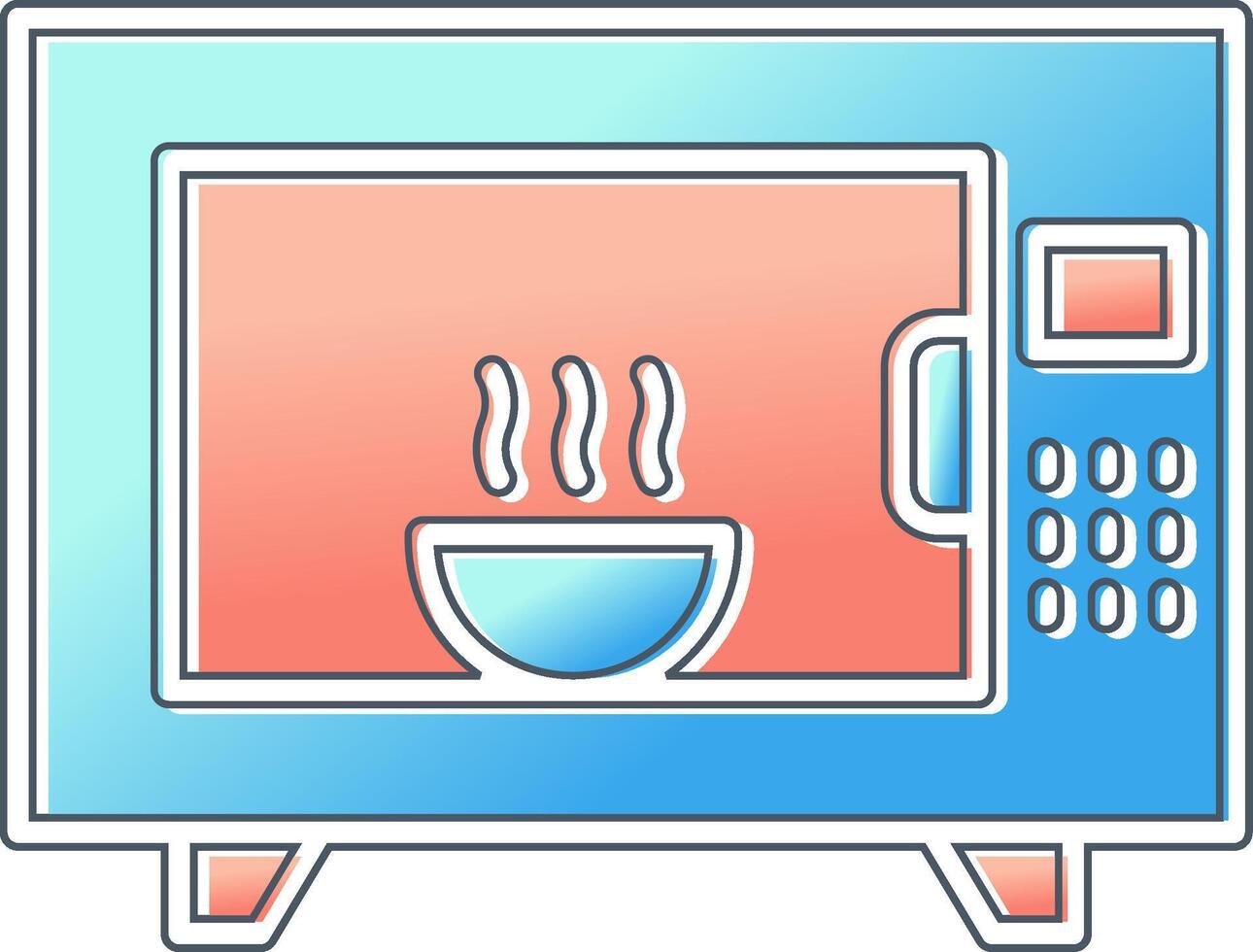 Microwave Oven Vector Icon