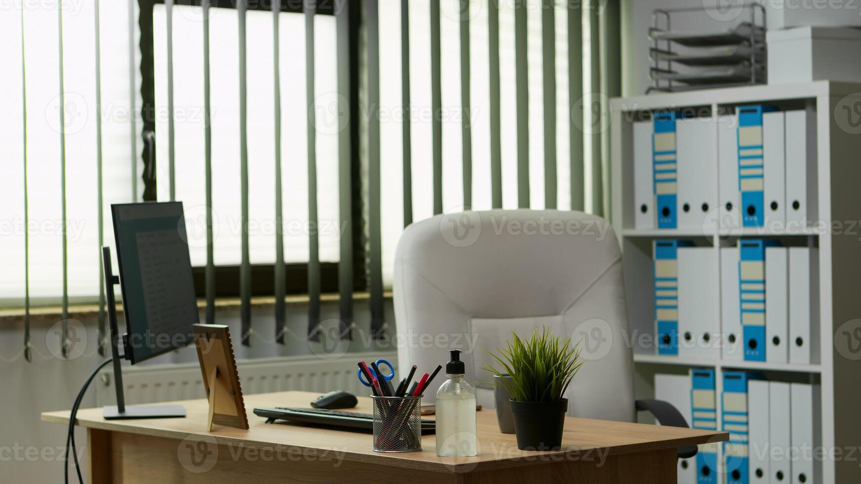 Interior of empty modern office space photo