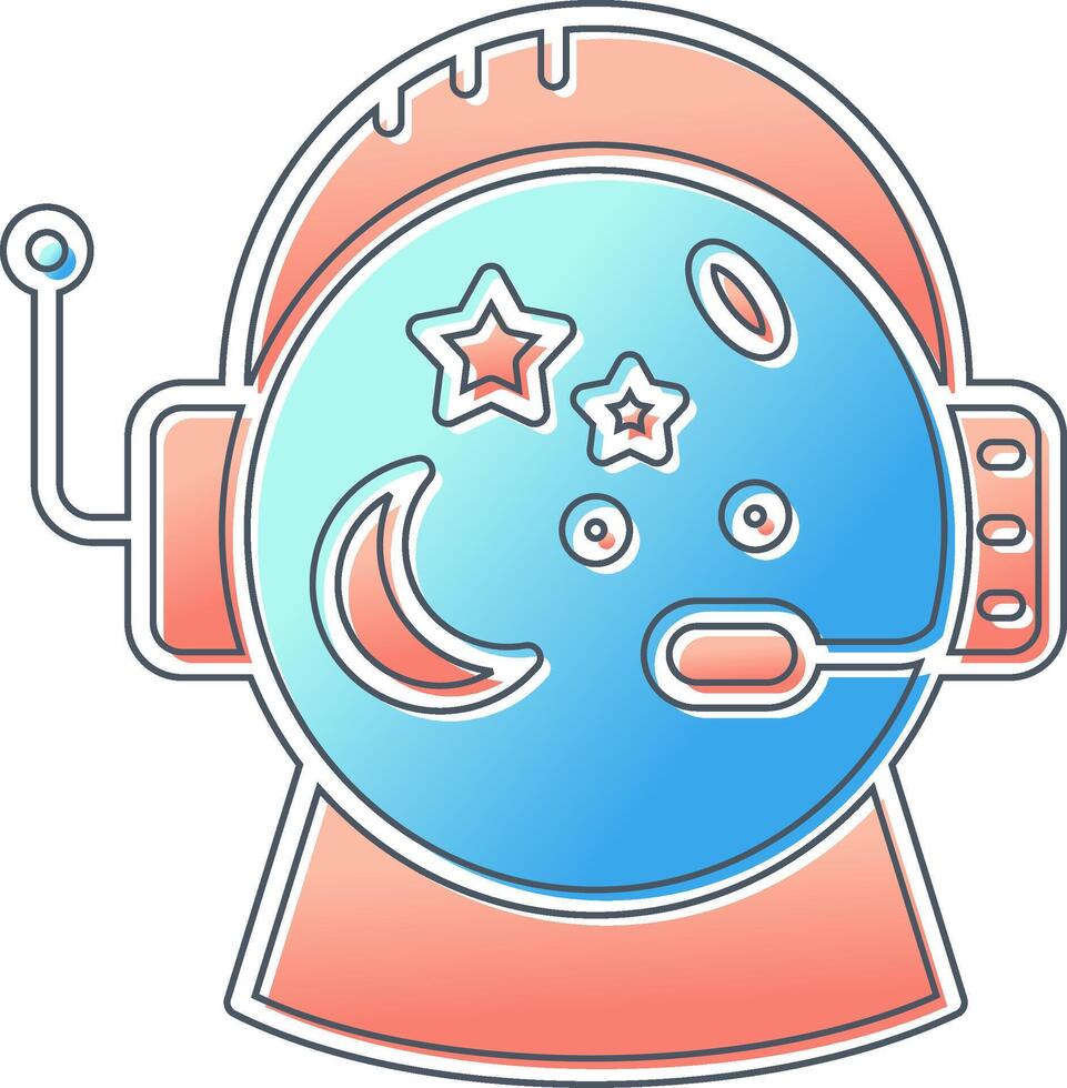 Astronaut Helmet Vector Icon