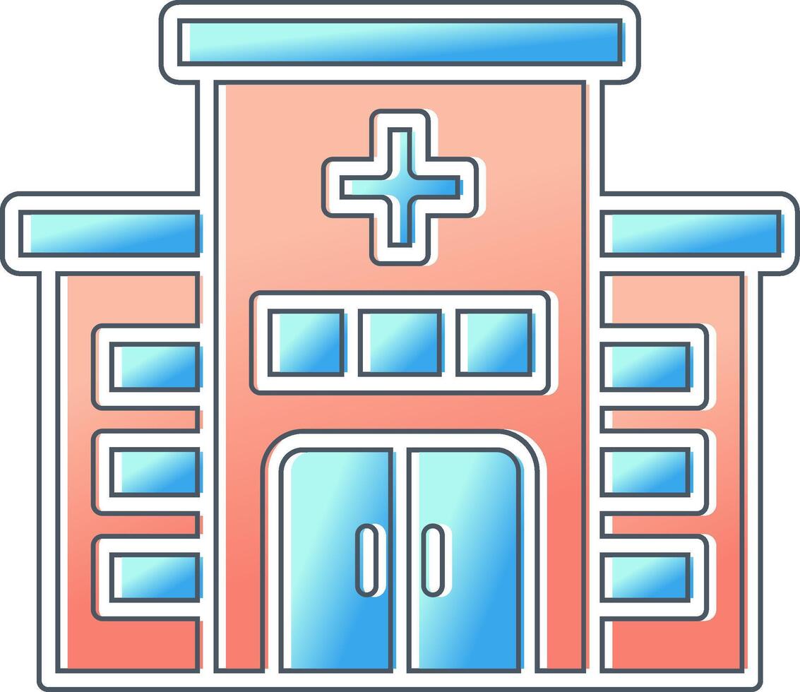 icono de vector de hospital