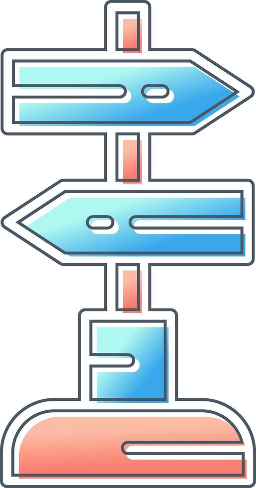Sign Post Vector Icon