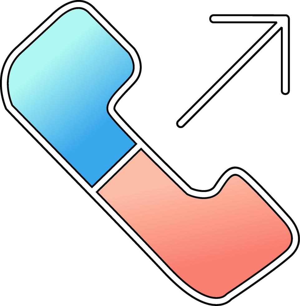 Outgoing Call Vector Icon