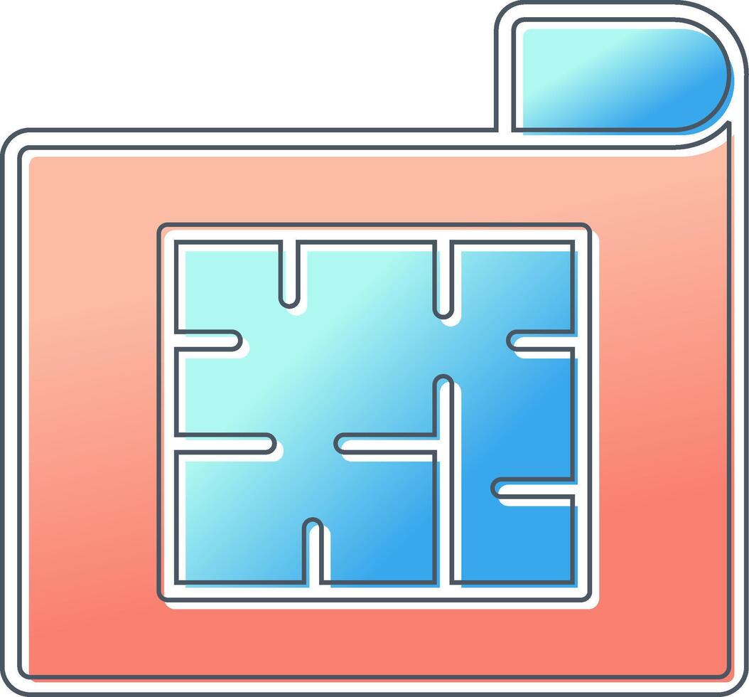 House Plan Vector Icon