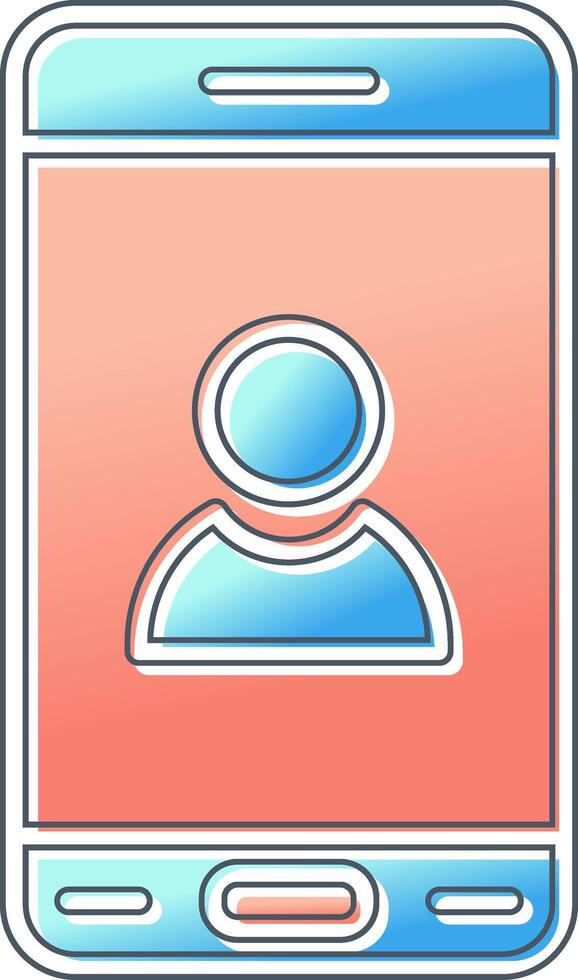 Mobile User Vector Icon