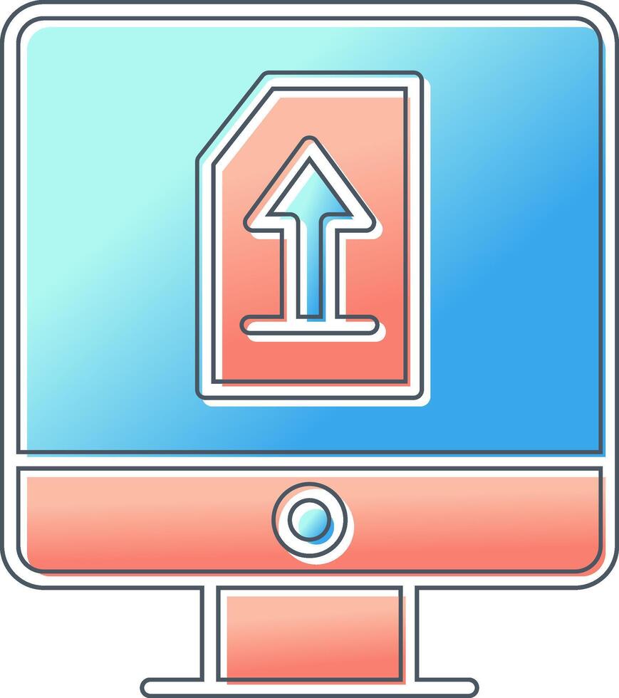 Upload File Vector Icon