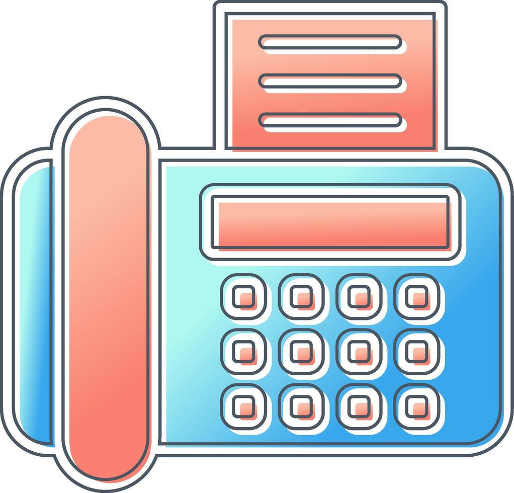 Fax Machine Vector Icon