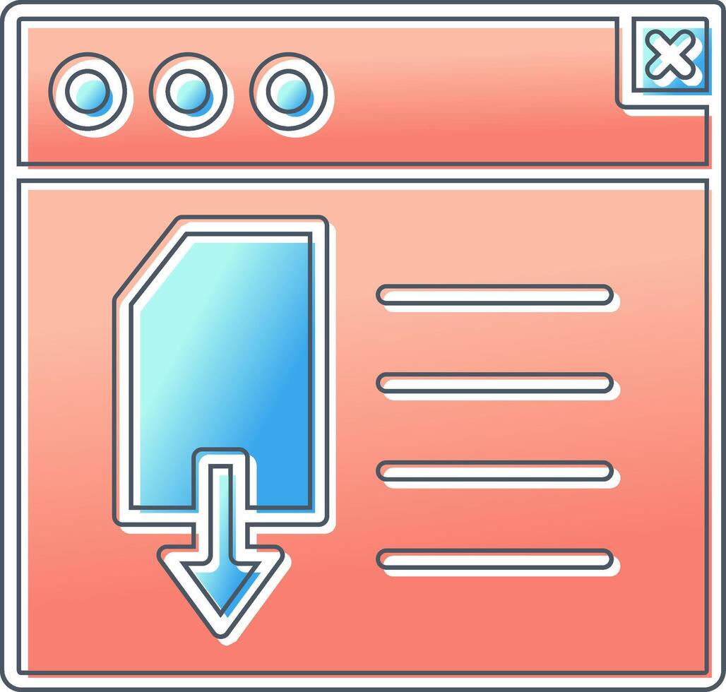 Page Download Vector Icon