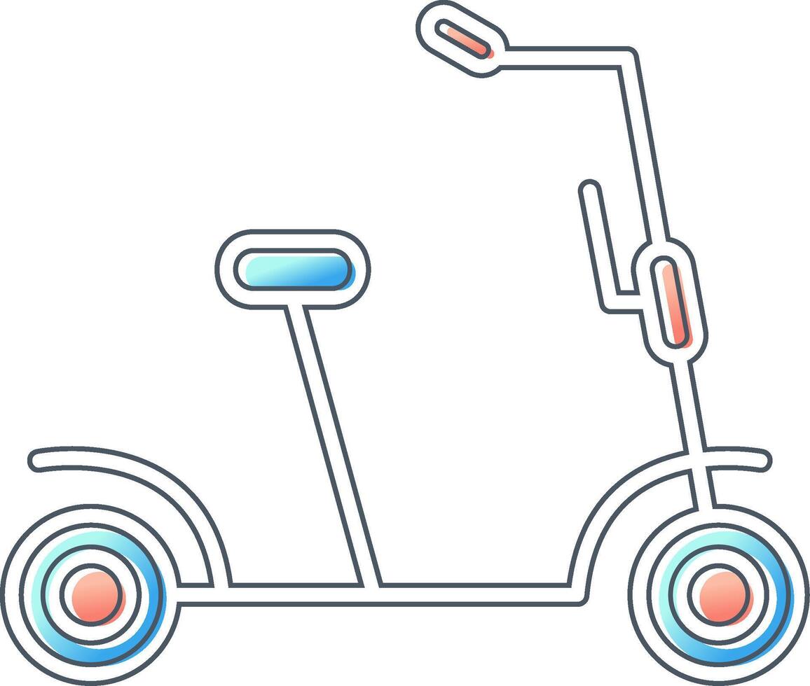 Kick Scooter Vector Icon