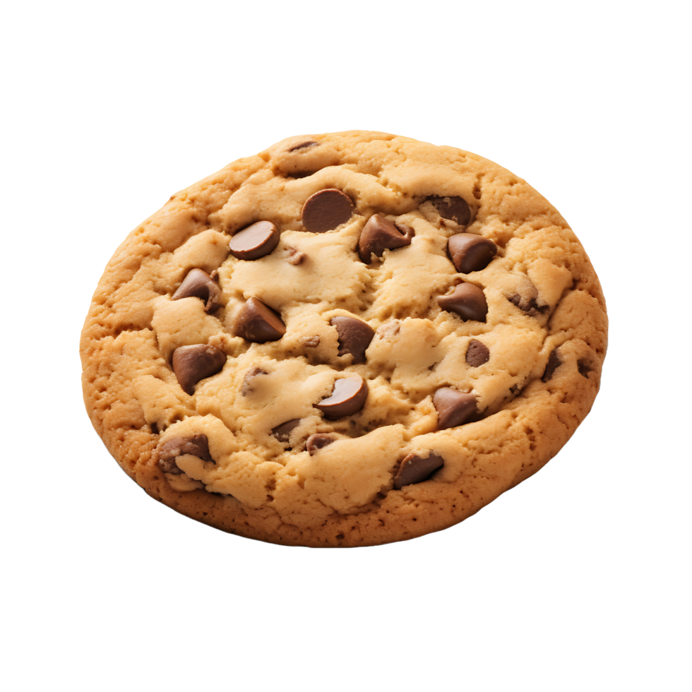 ai généré Chocolat puce biscuits avec non Contexte désordre png