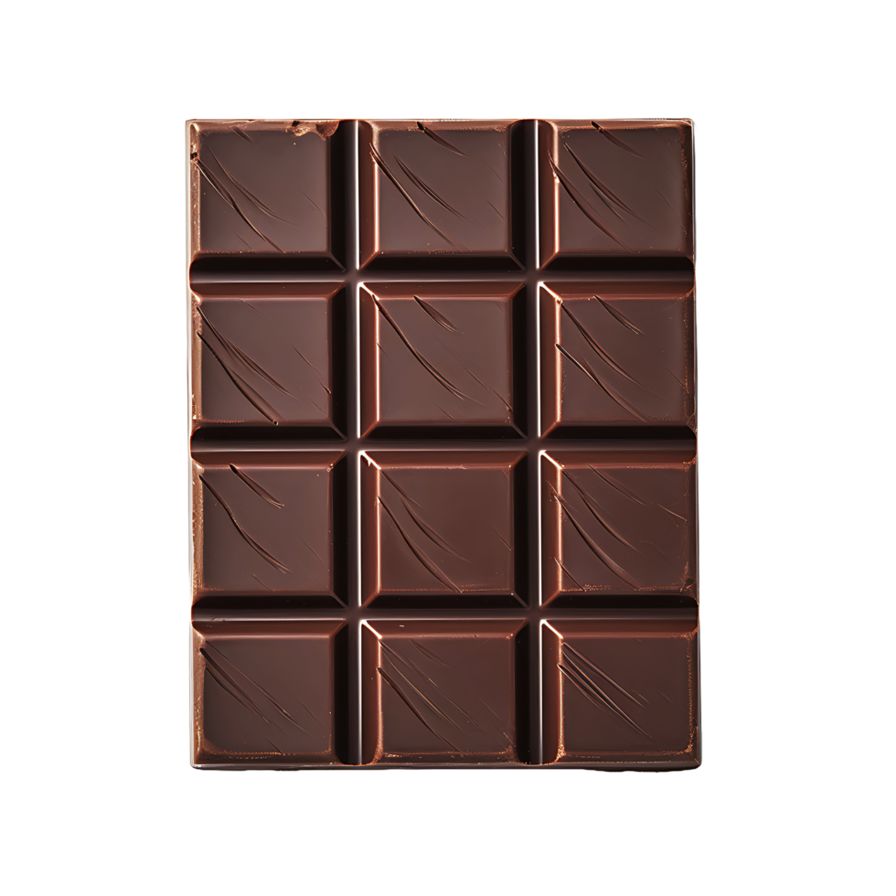 AI generated Transparent Dark Chocolate Pieces Isolation png