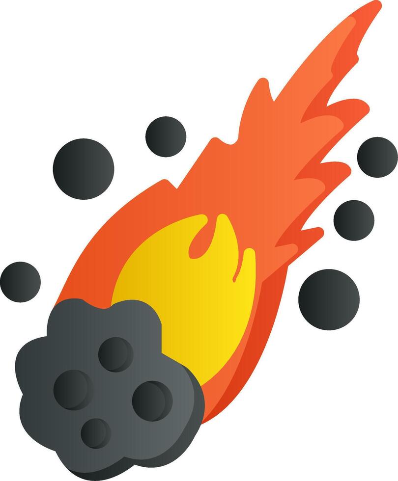 Meteor Vector Icon