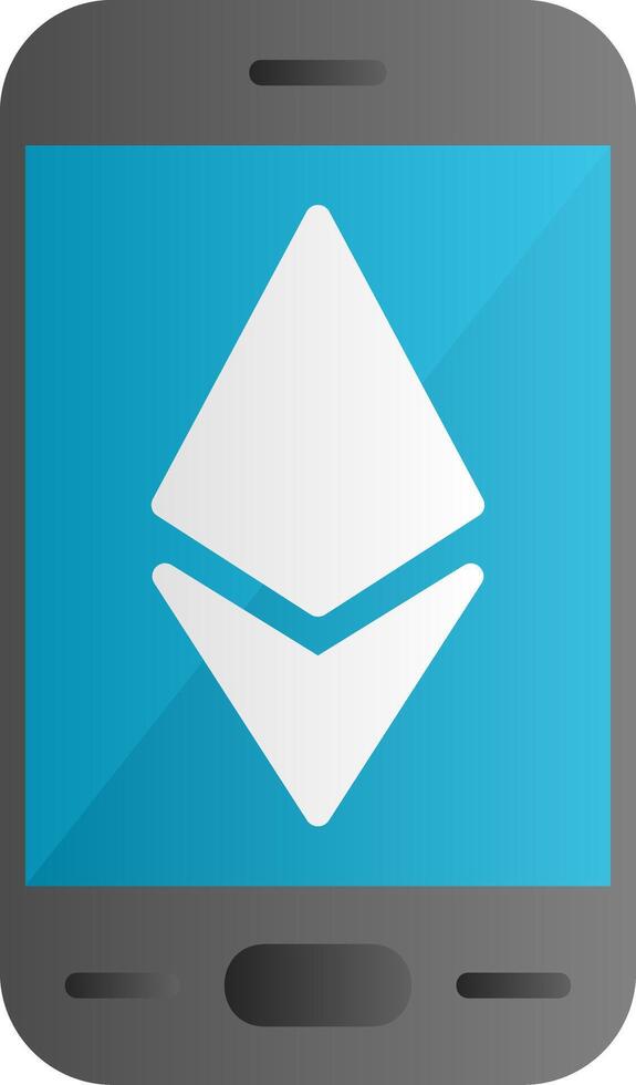 Ethereum Smartphone Vector Icon