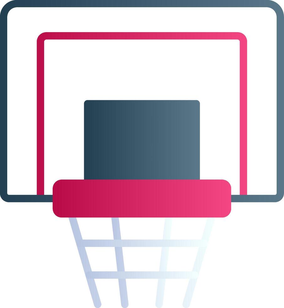 icono de vector de aro de baloncesto