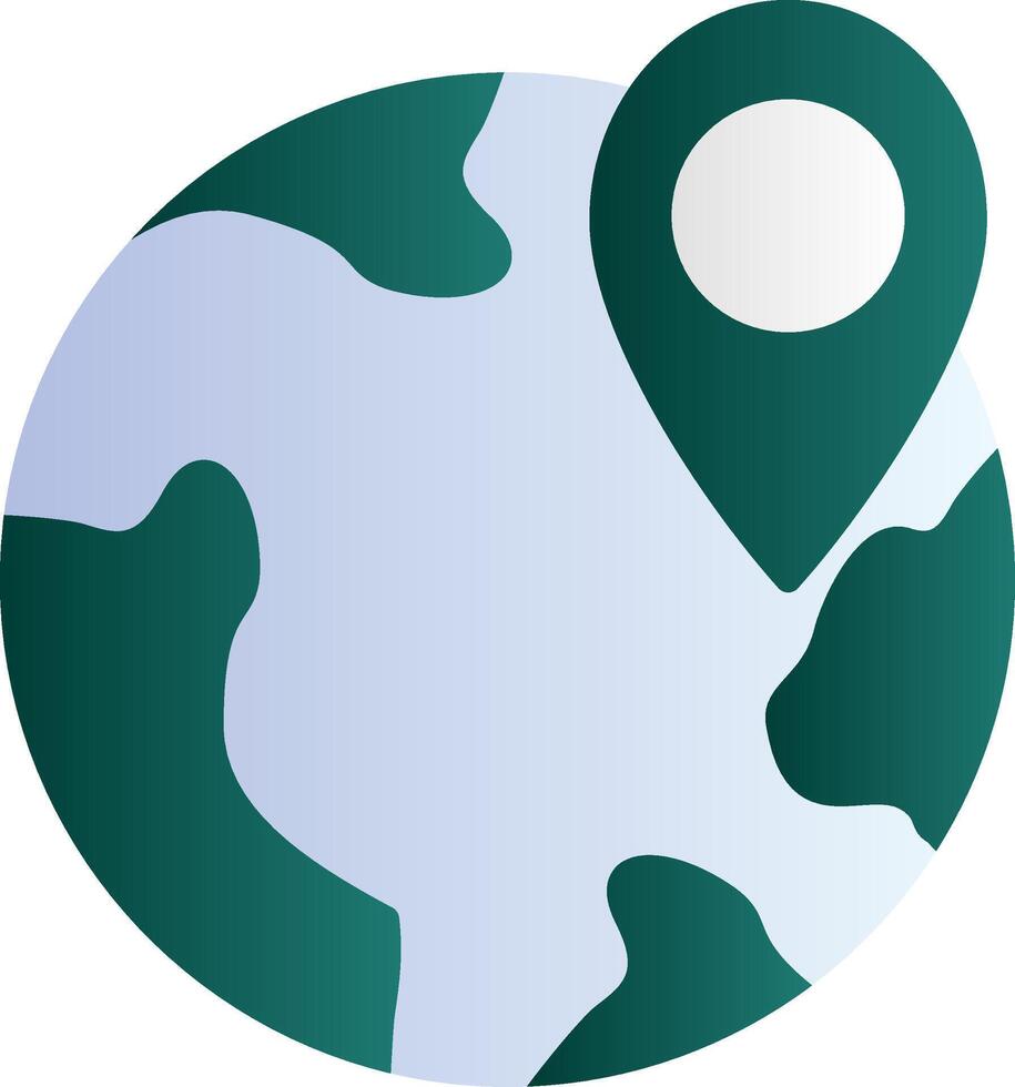 Globe Location Vector Icon