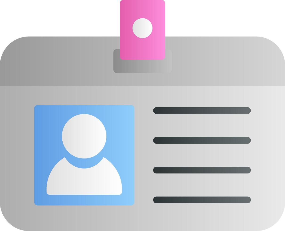 Identification Card Vector Icon