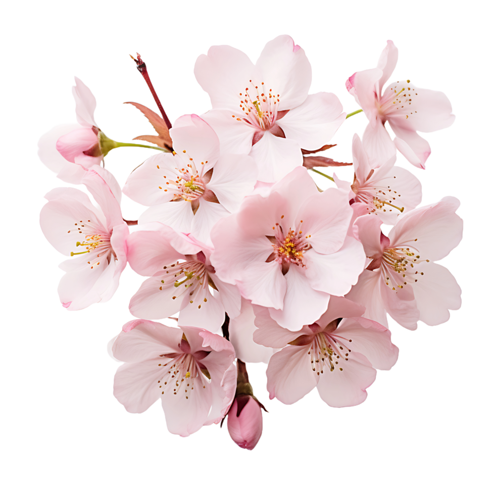 AI generated Blossoming Cherry in PNG Format No Distractions