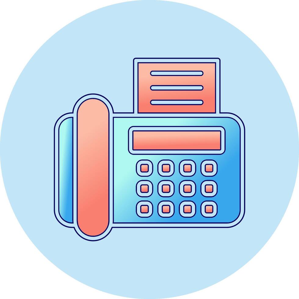 Fax Machine Vector Icon