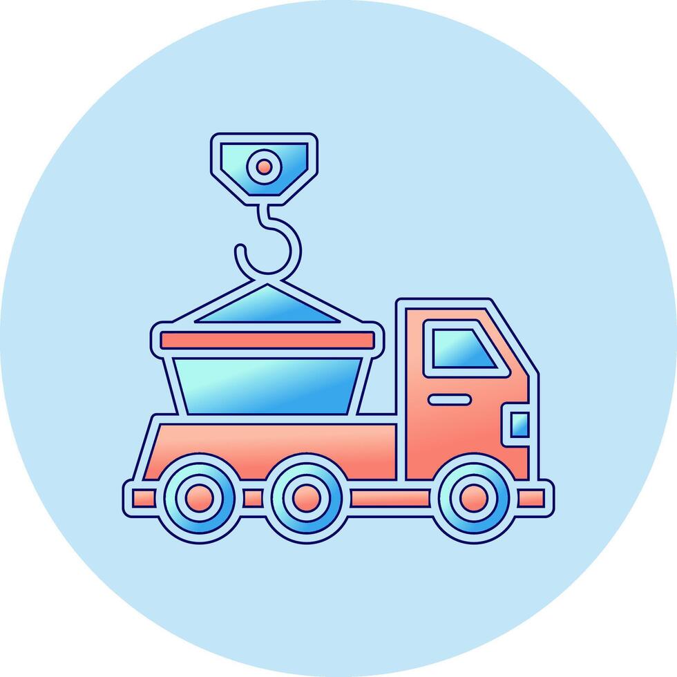 Skip Truck Vector Icon