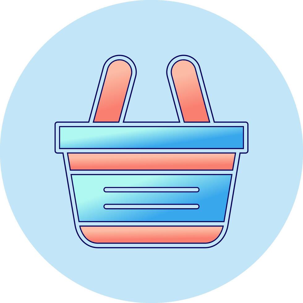 icono de vector de cesta de compras