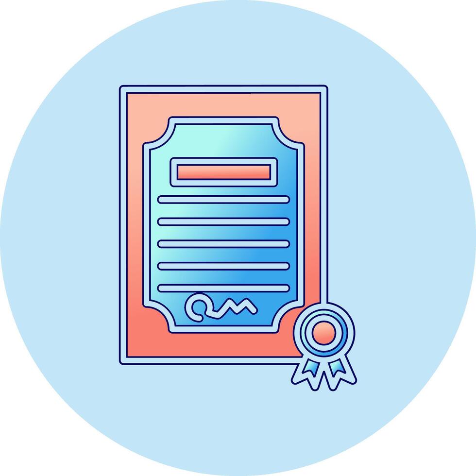 Certificate Vector Icon