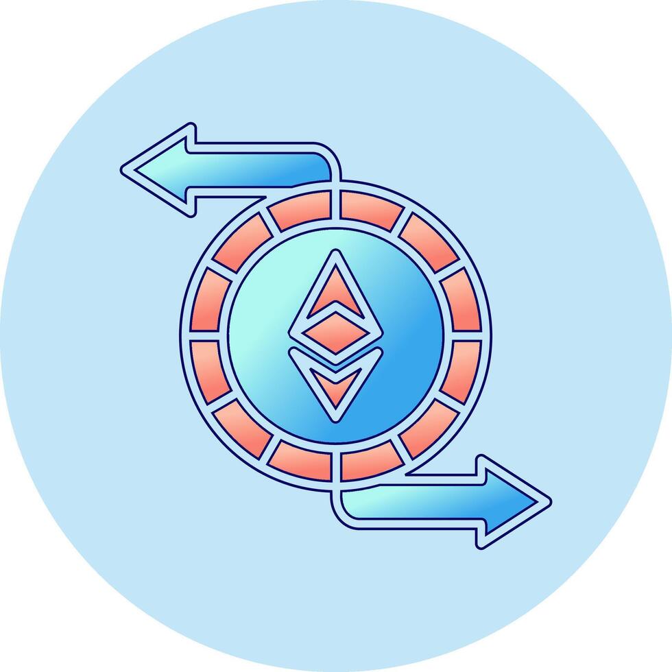Ethereum Exchange Vector Icon