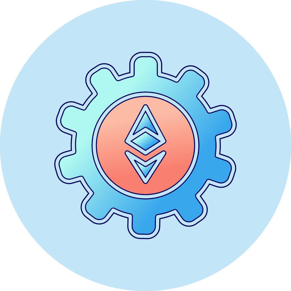 Ethereum Setting Vector Icon