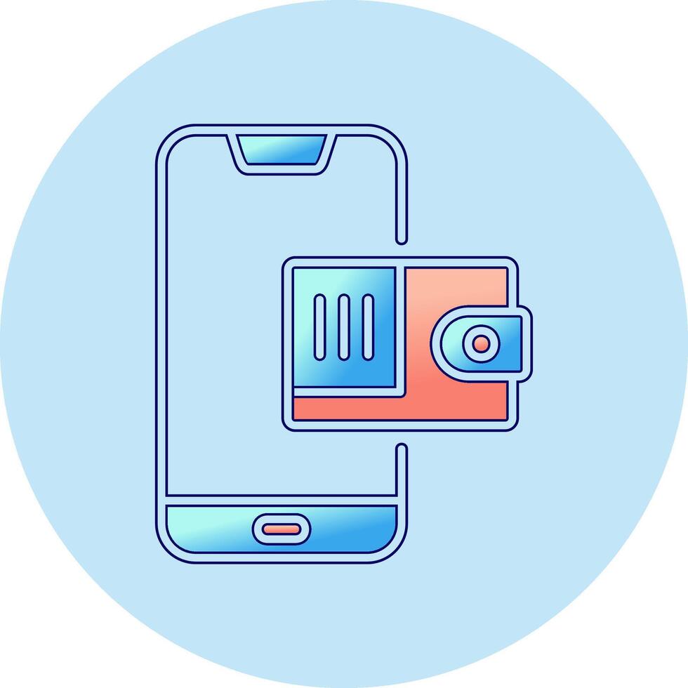 Mobile Wallet Vector Icon