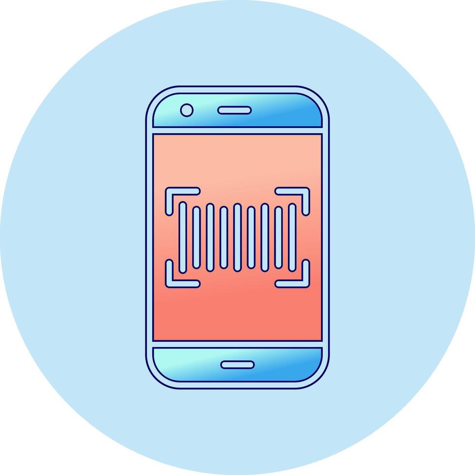 Phone Scanning Vector Icon