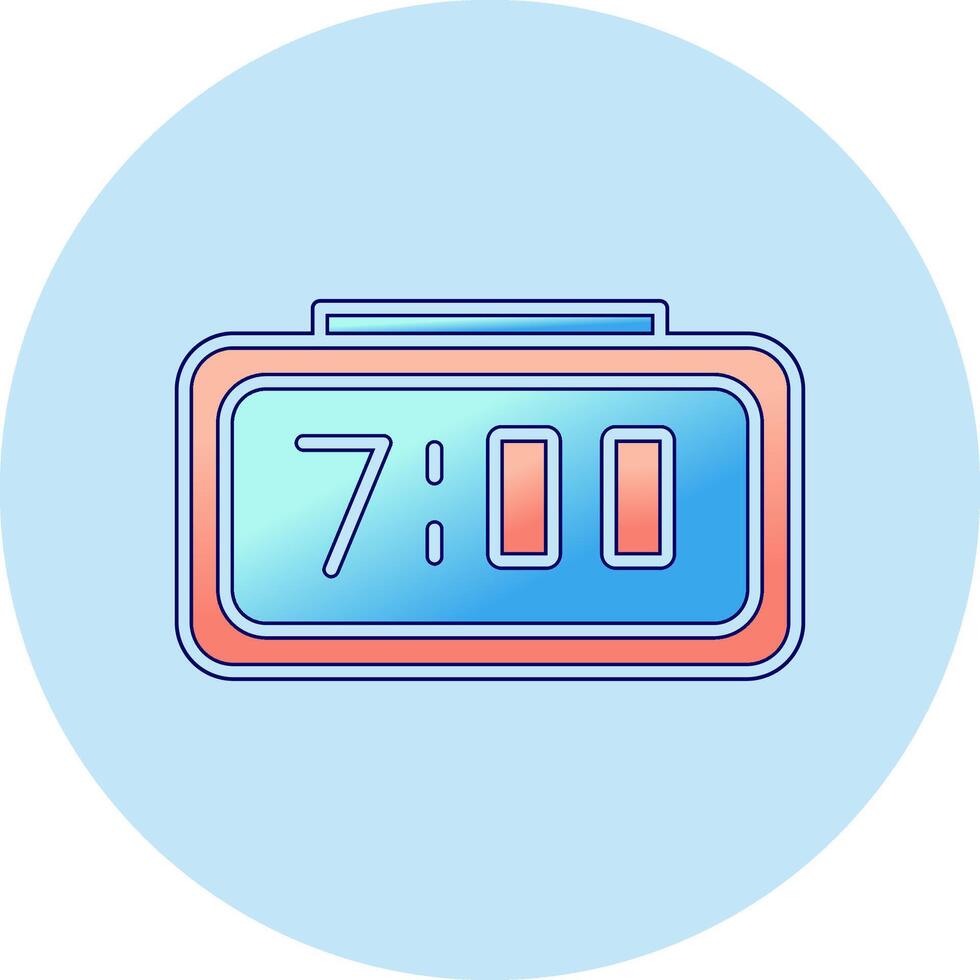 Digital Clock Vector Icon