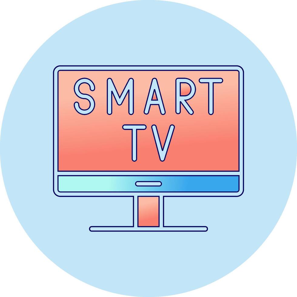 icono de vector de smart tv