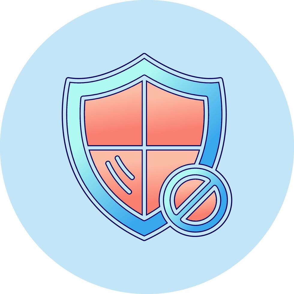 Blocked Vector Icon