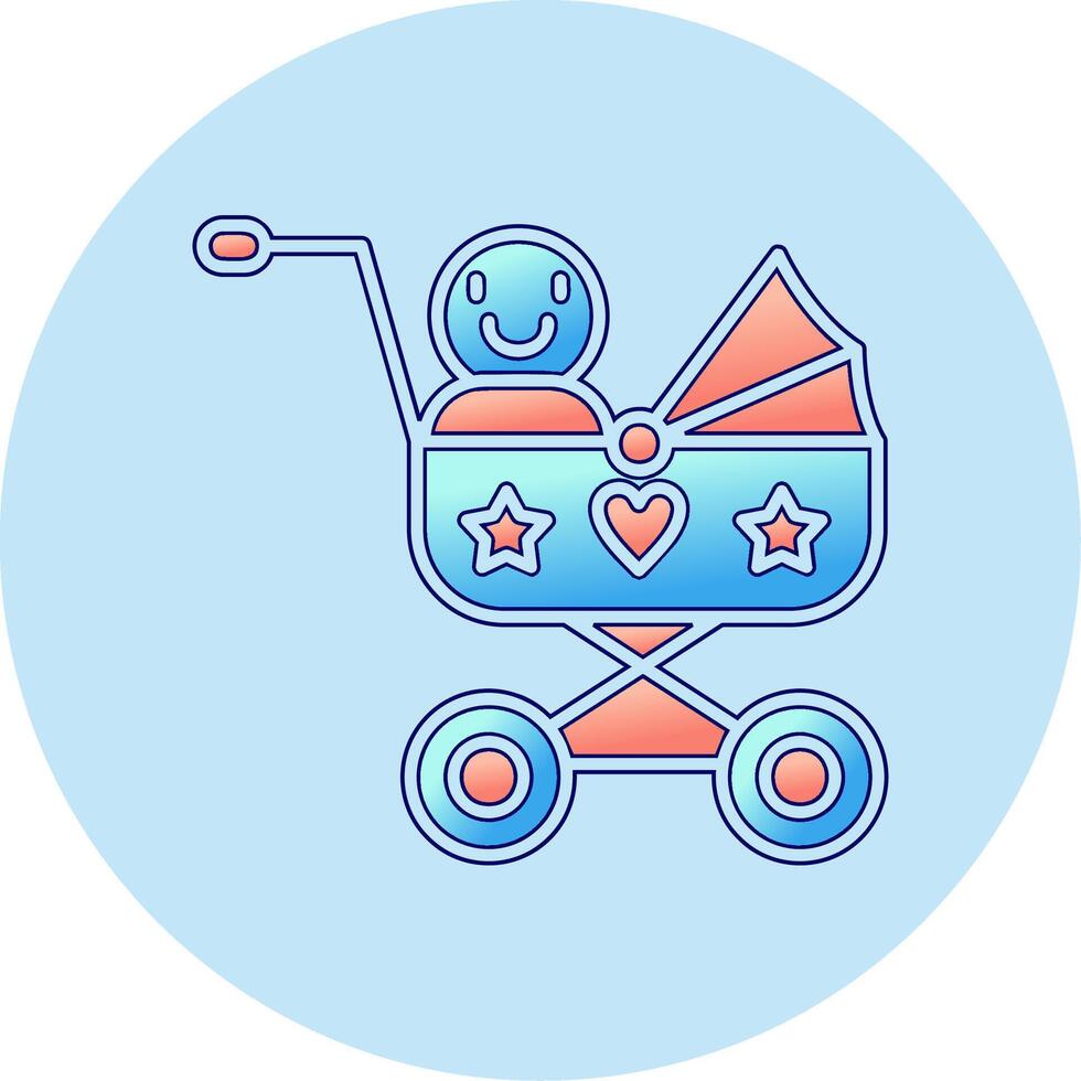 Baby Cart Vector Icon