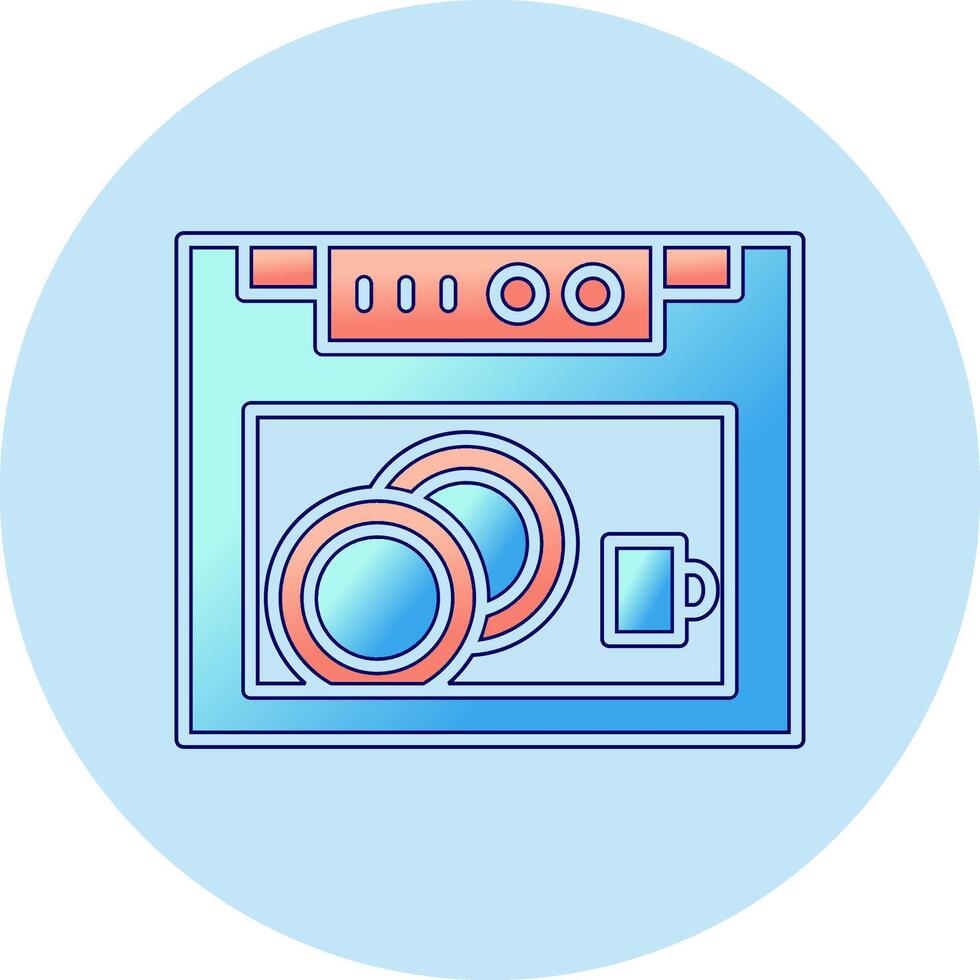 Dish Washer Vector Icon