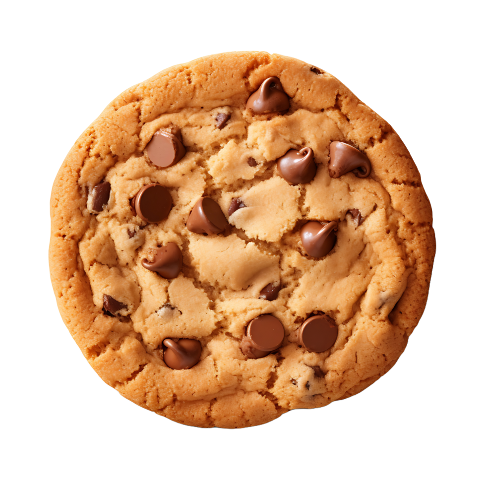 AI generated Unobstructed Chocolate Chip Cookies png