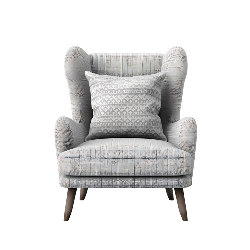 AI generated Isolated Slipper Chair on a Clear Canvas png