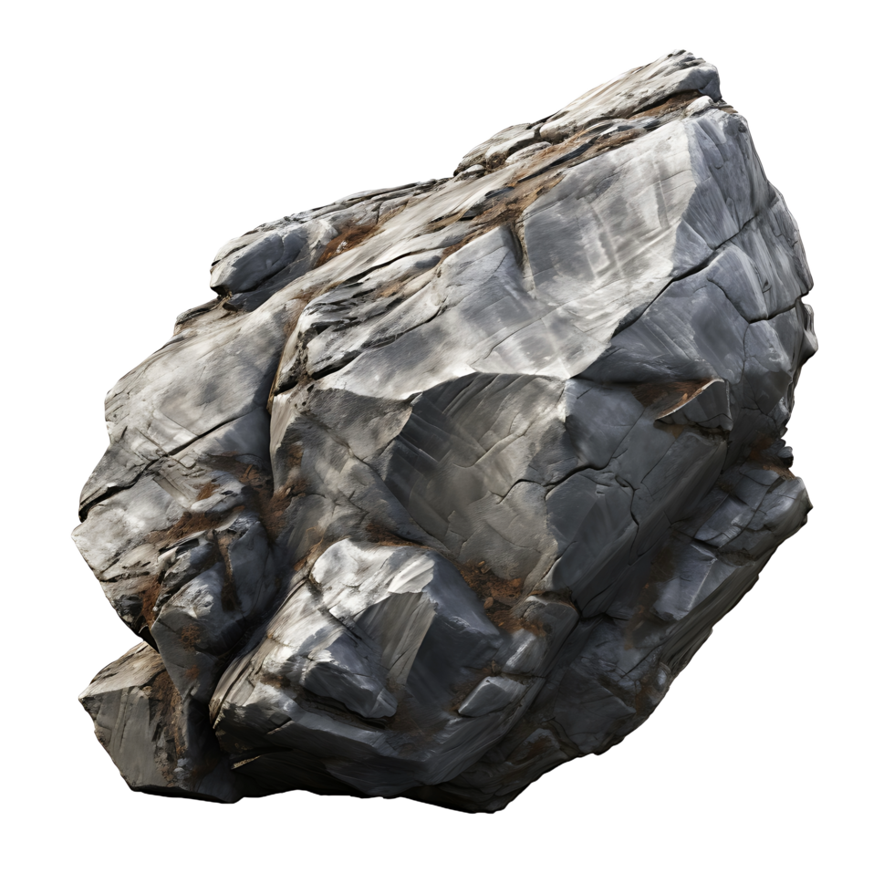 AI generated Solid Rock Presence, Heavy Rock Element on a Transparent Canvas png