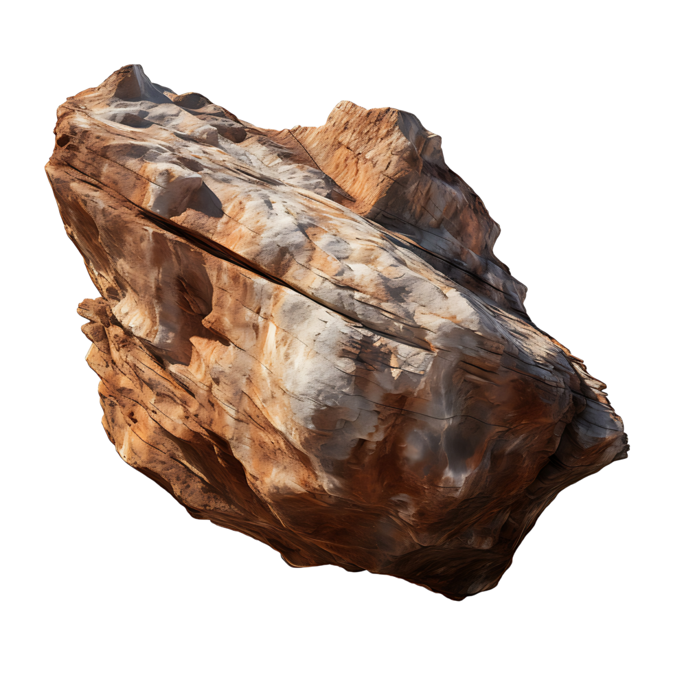 AI generated Intense Isolation, Heavy Rock Element on Transparent Ground png
