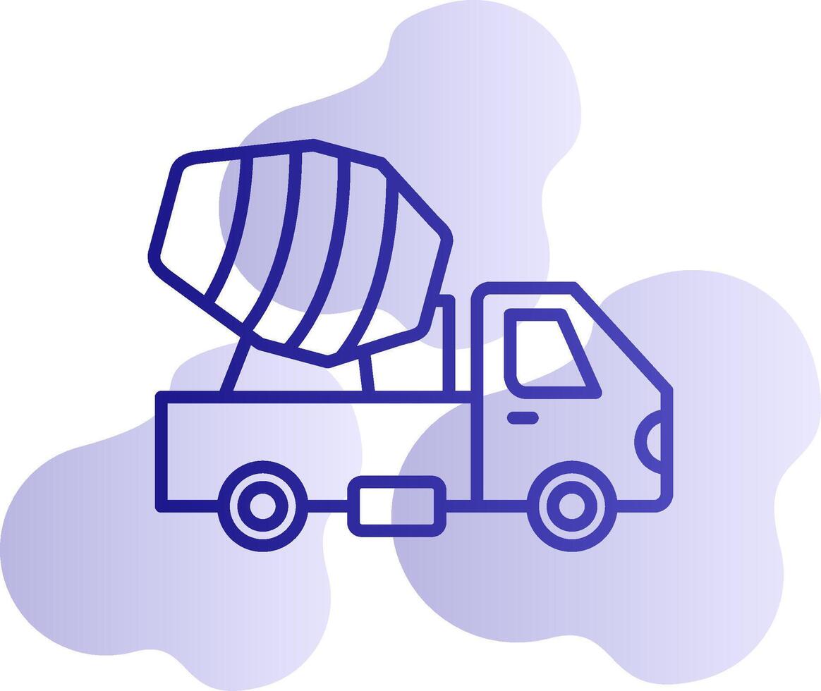 Cement Truck Vector Icon