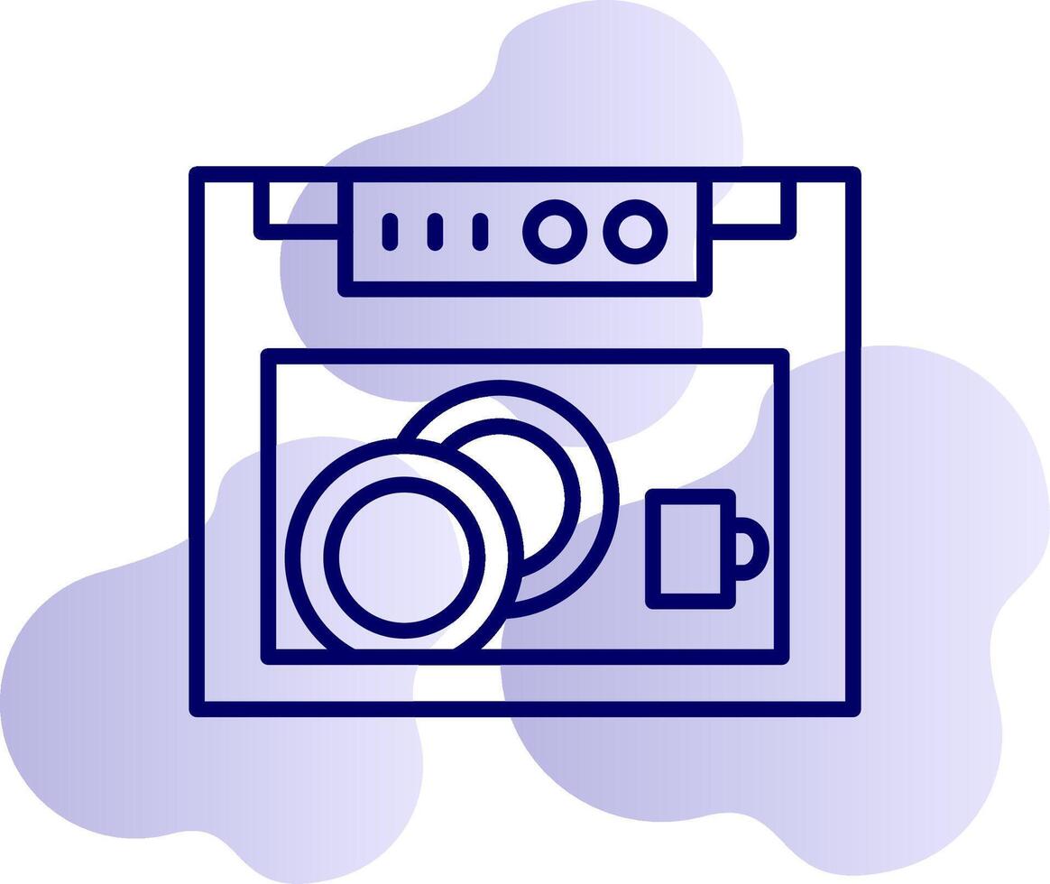 Dish Washer Vector Icon