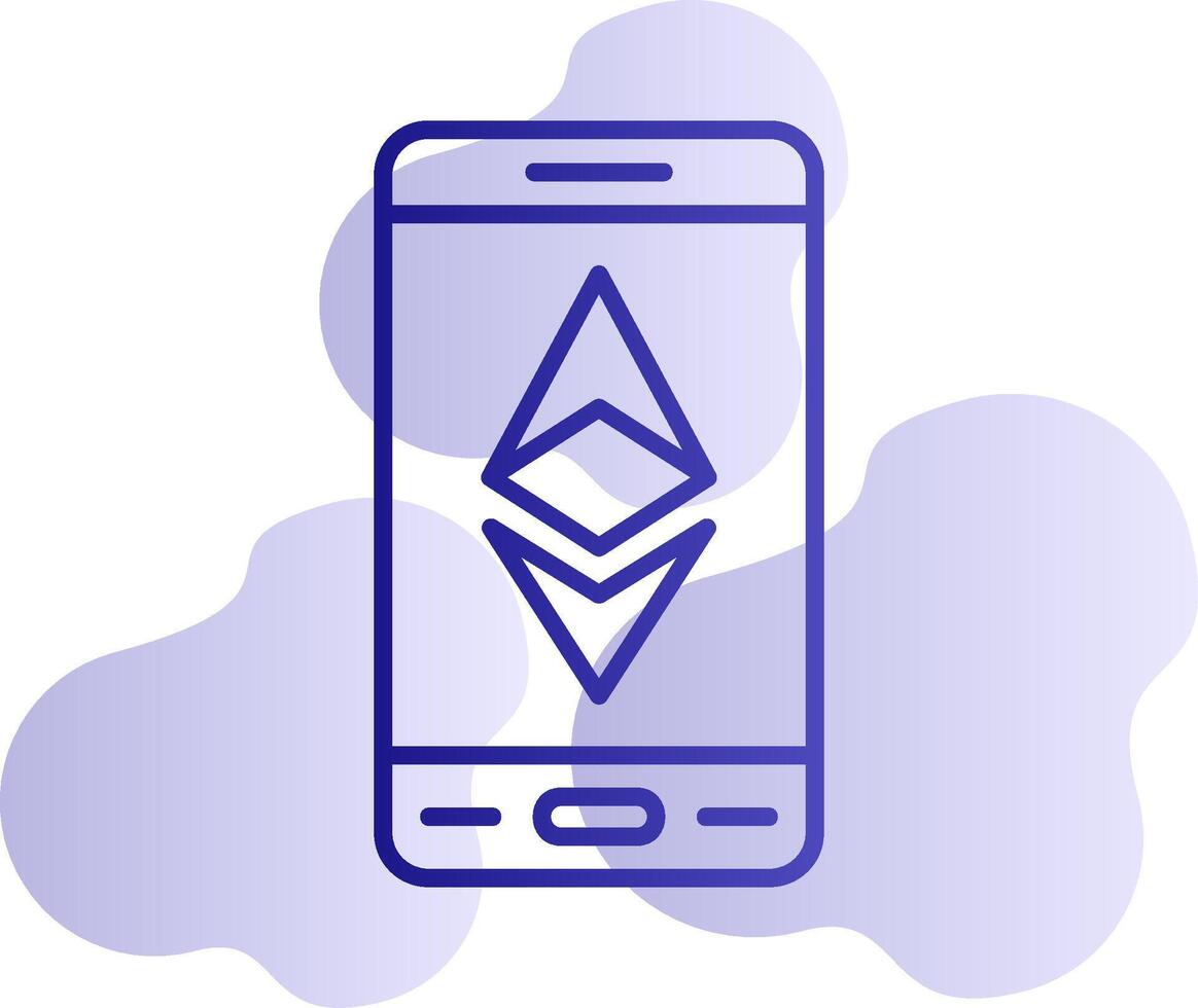 Ethereum Smartphone Vector Icon