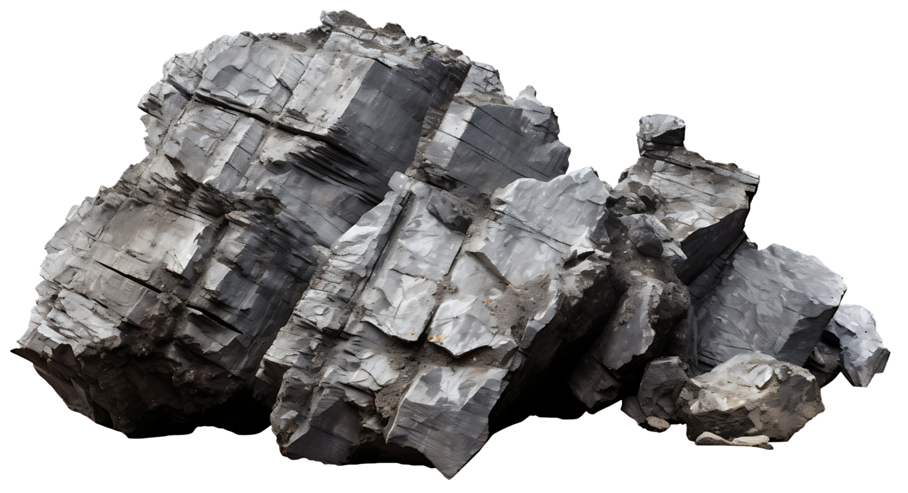 AI generated Durable Distinction, Heavy Rock Silhouette on a Clear Background png