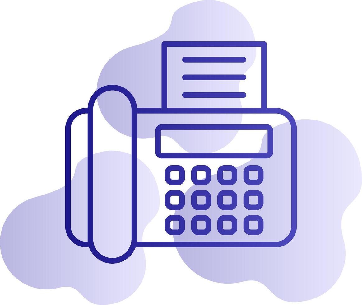 Fax Machine Vector Icon