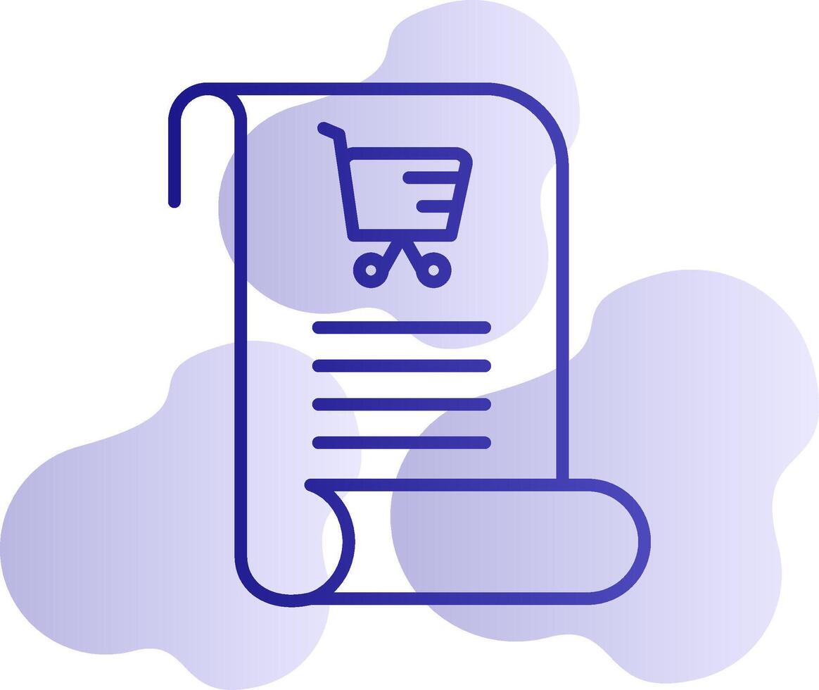 icono de vector de lista de compras