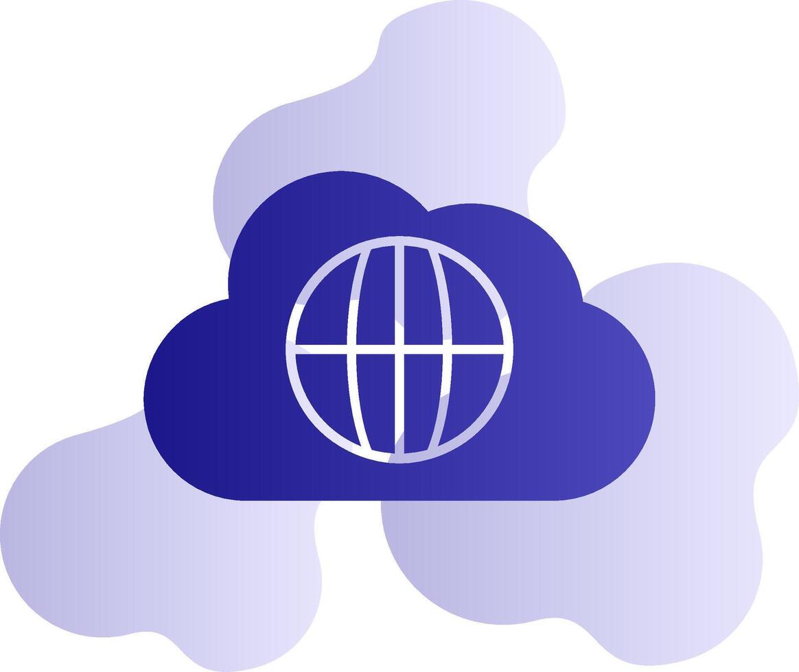 World Cloud Vector Icon