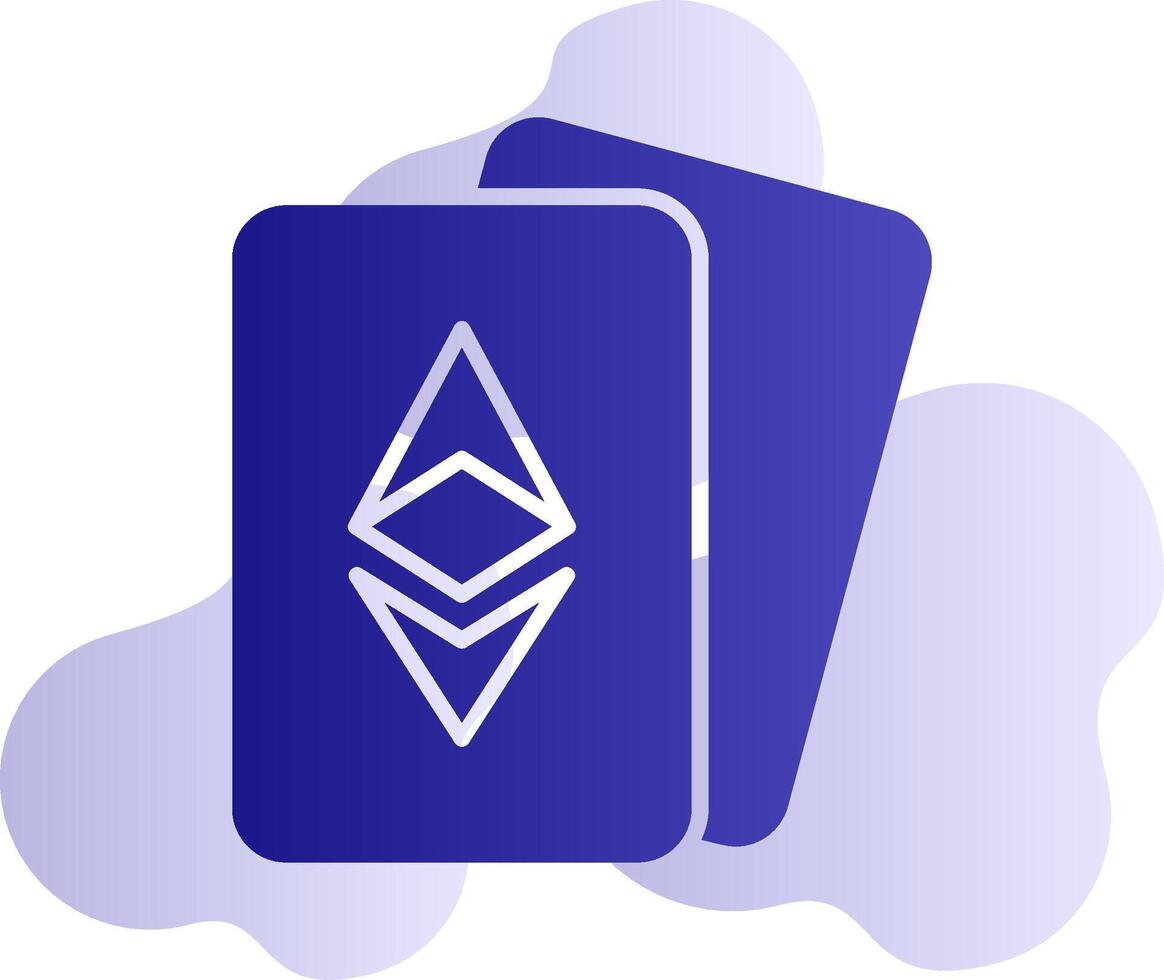 Ethereum Cards Vector Icon