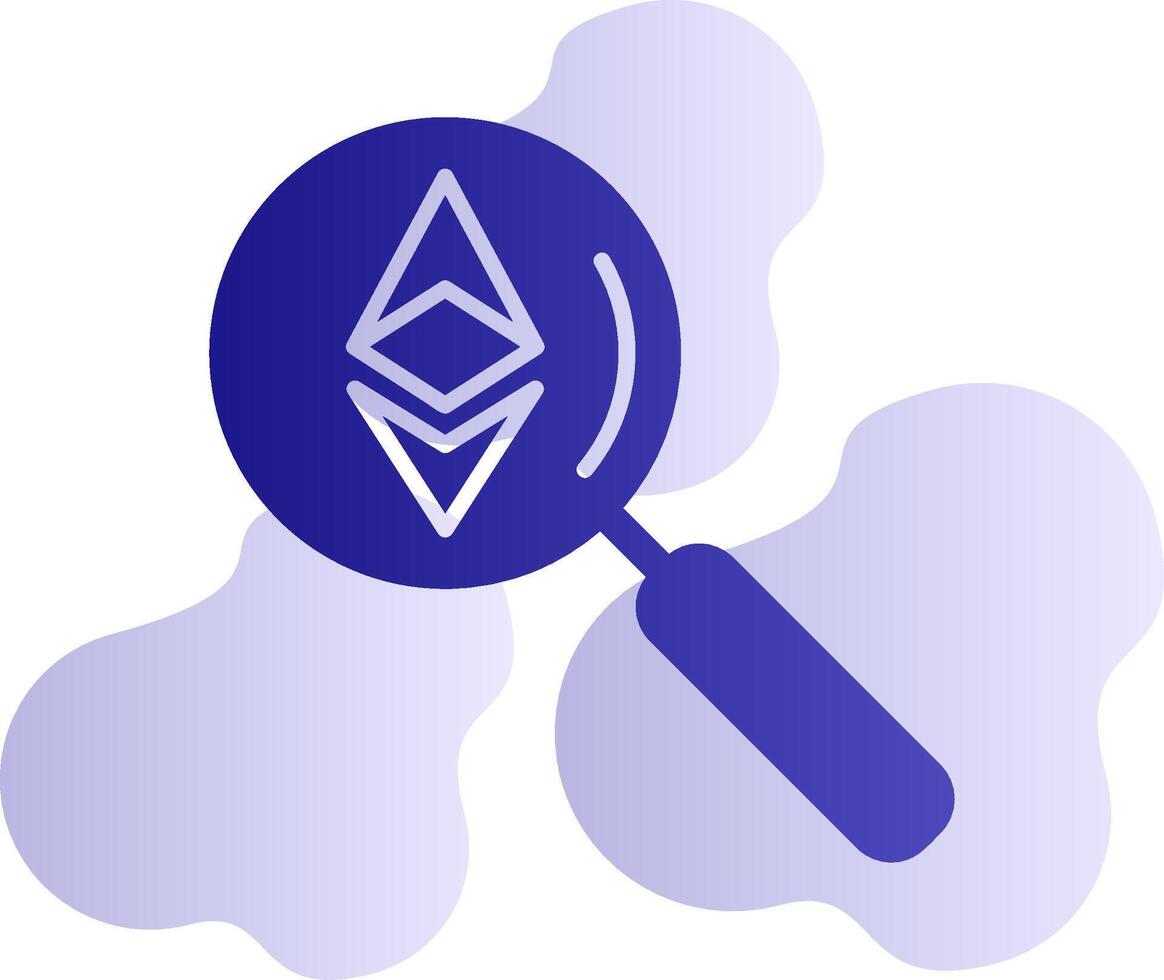 Ethereum Search Vector Icon