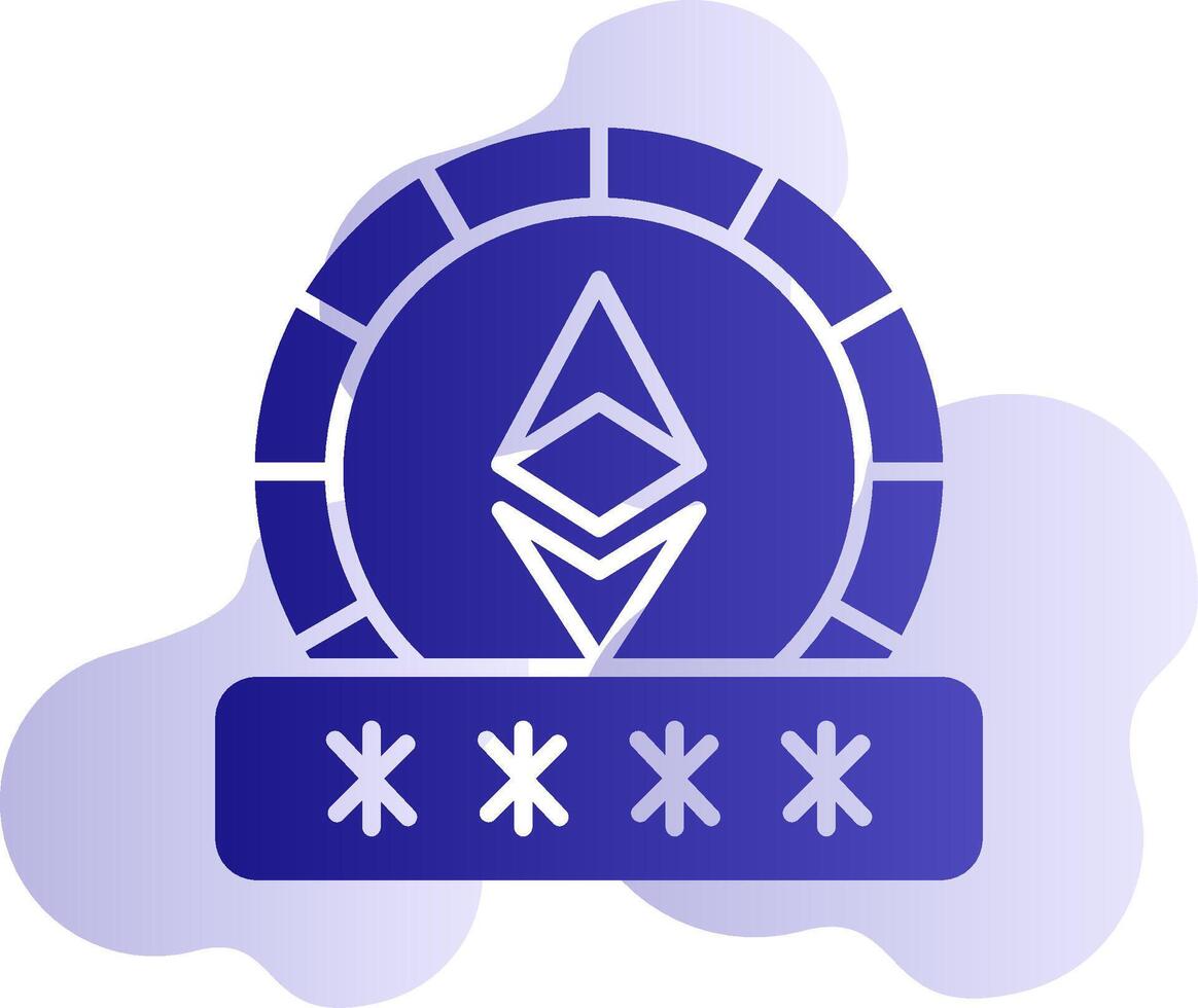 Ethereum Password Vector Icon