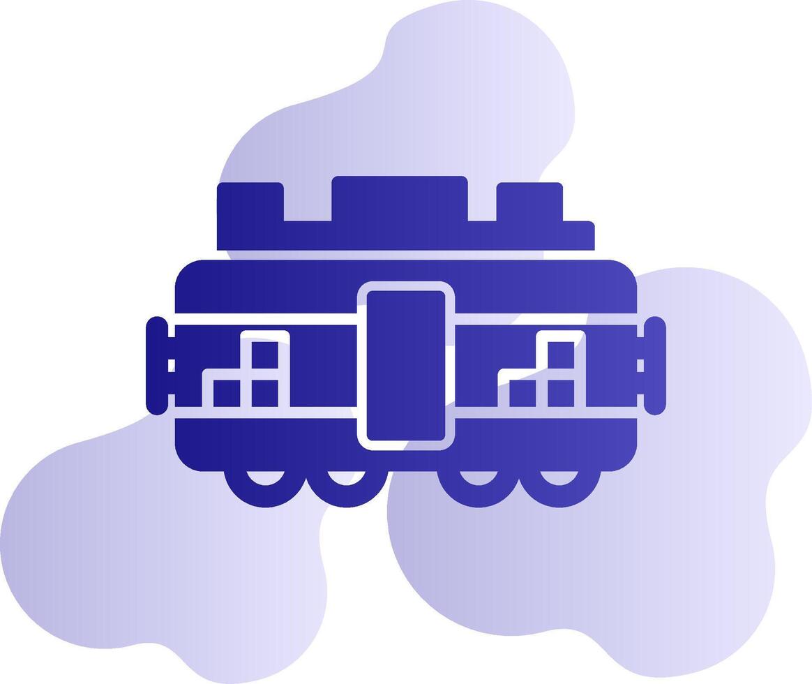 tren carga vector icono