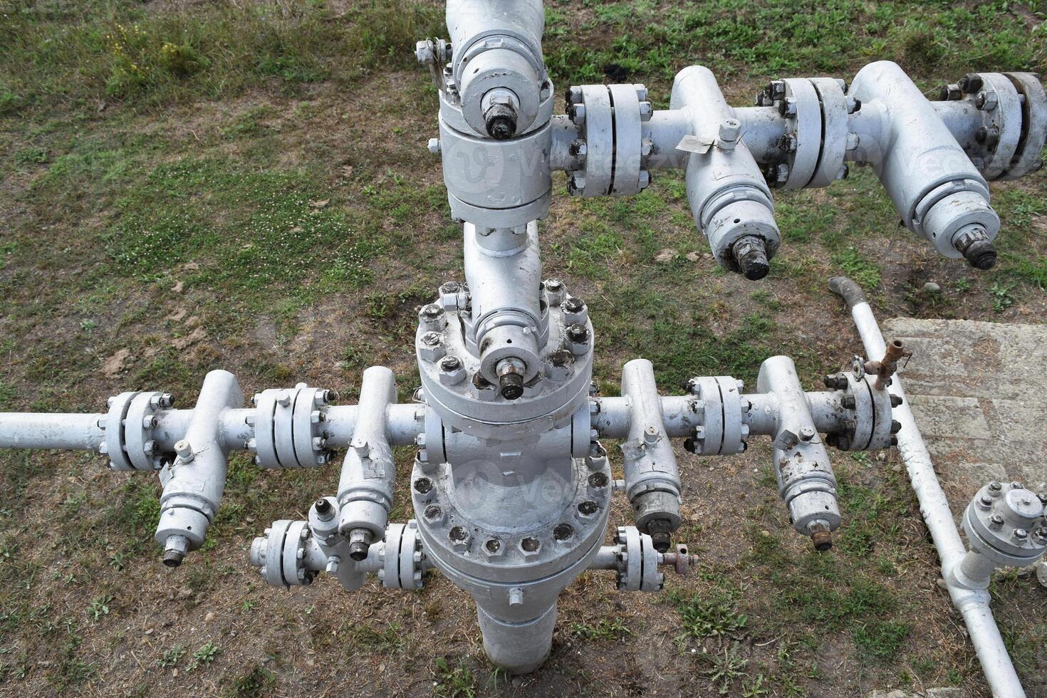 Equipment of an oil well photo